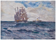 Steam and sail painting