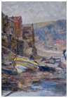 Staithes Cobbles painting