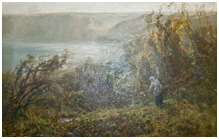 Painting of lold lady above runswick