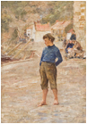 Staithes-Quay,-a-Boy