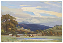 A Castle beside the river Swale