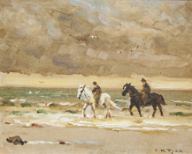 EH_Rigg_Two_Horses_in_the_Sea
